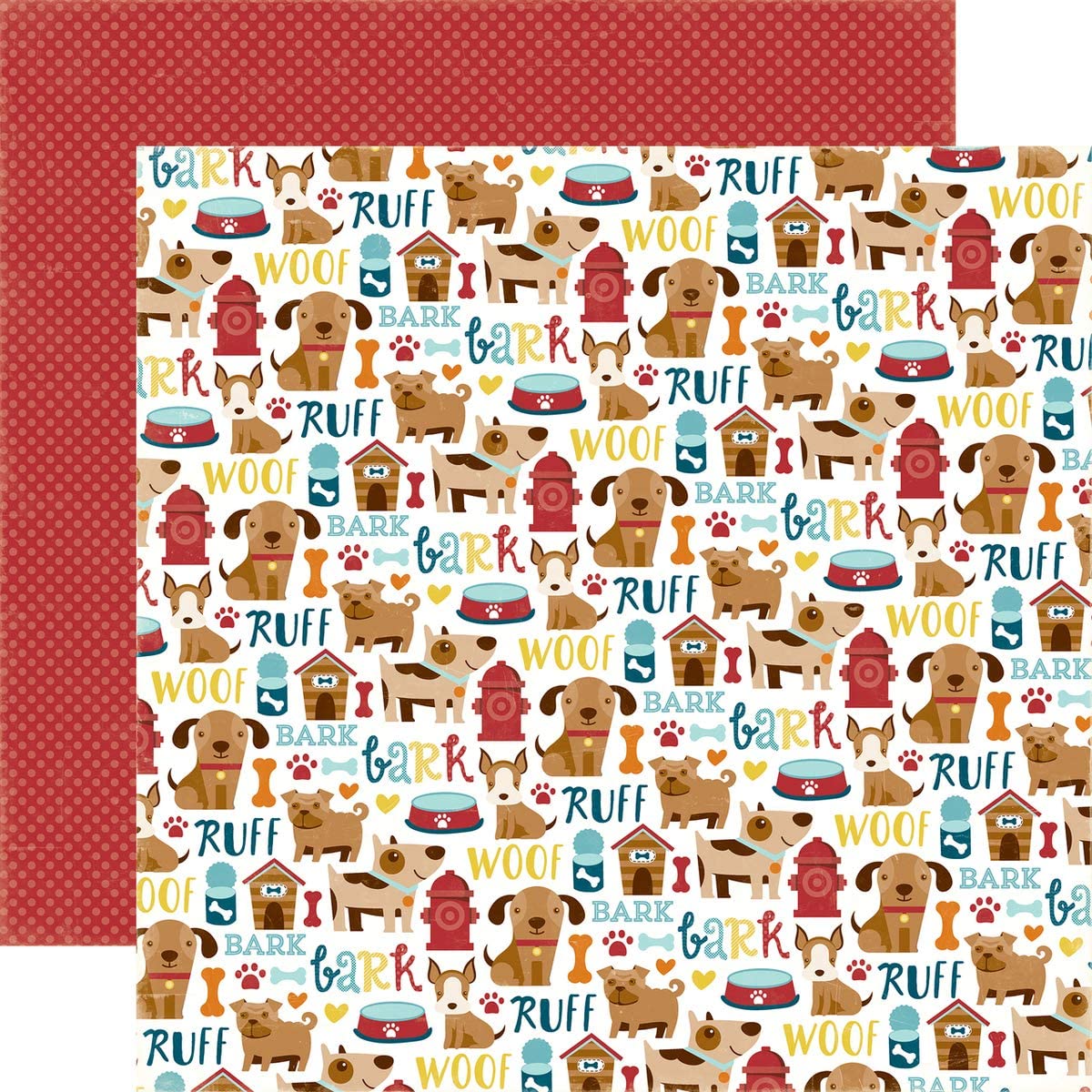 Echo Park Bark Puppy Icons Paper