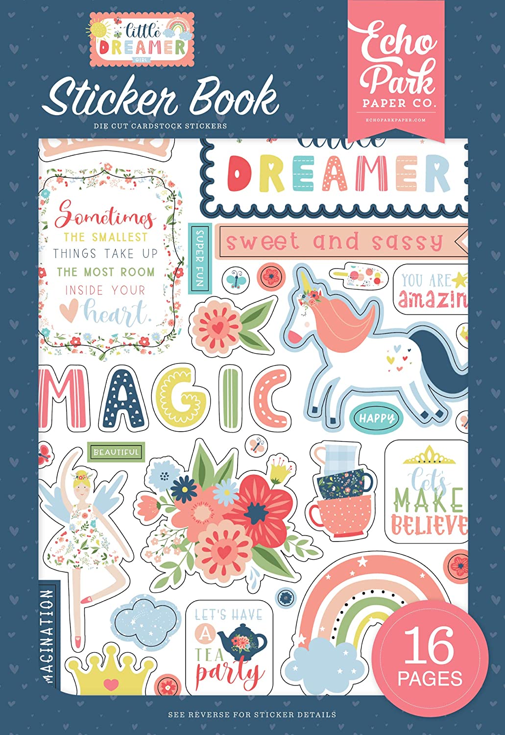 Echo Park Little Dreamer girl Sticker Book