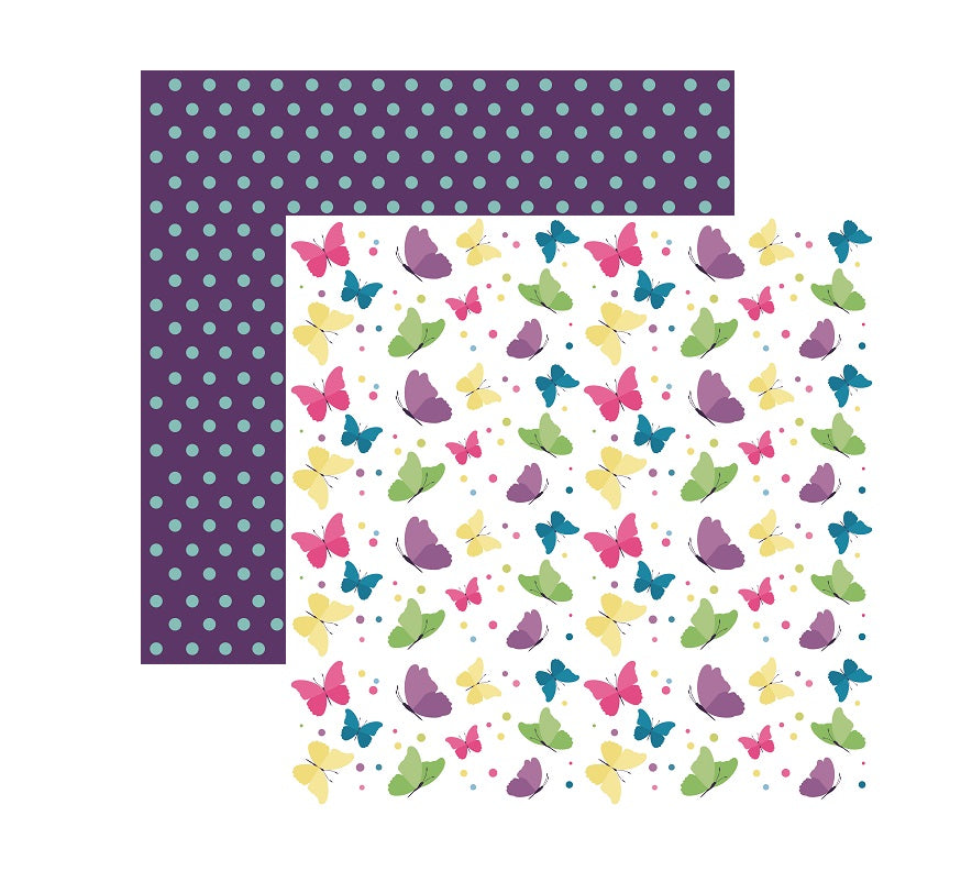 Encanto Enchantment Butterfly Print Scrapbook Paper