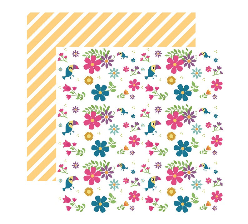 Encanto Enchantment Bird Print Scrapbook Paper