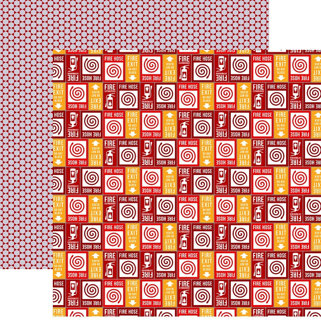 Fire Hose Scrapbook Paper