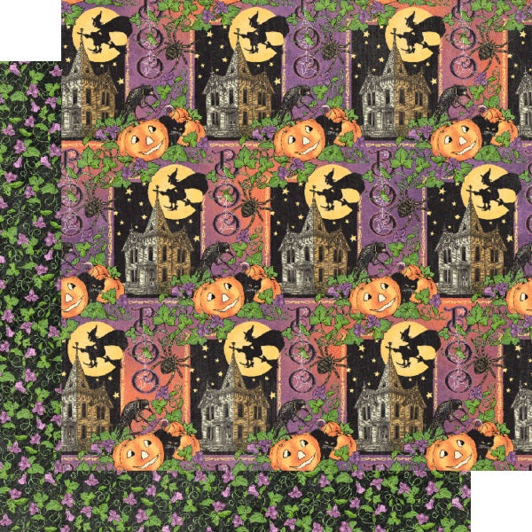 Graphic 45 So Spooky Charmed Halloween Scrapbook Paper