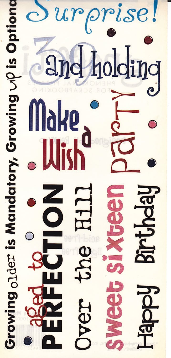 Make a Wish Birthday Stickers