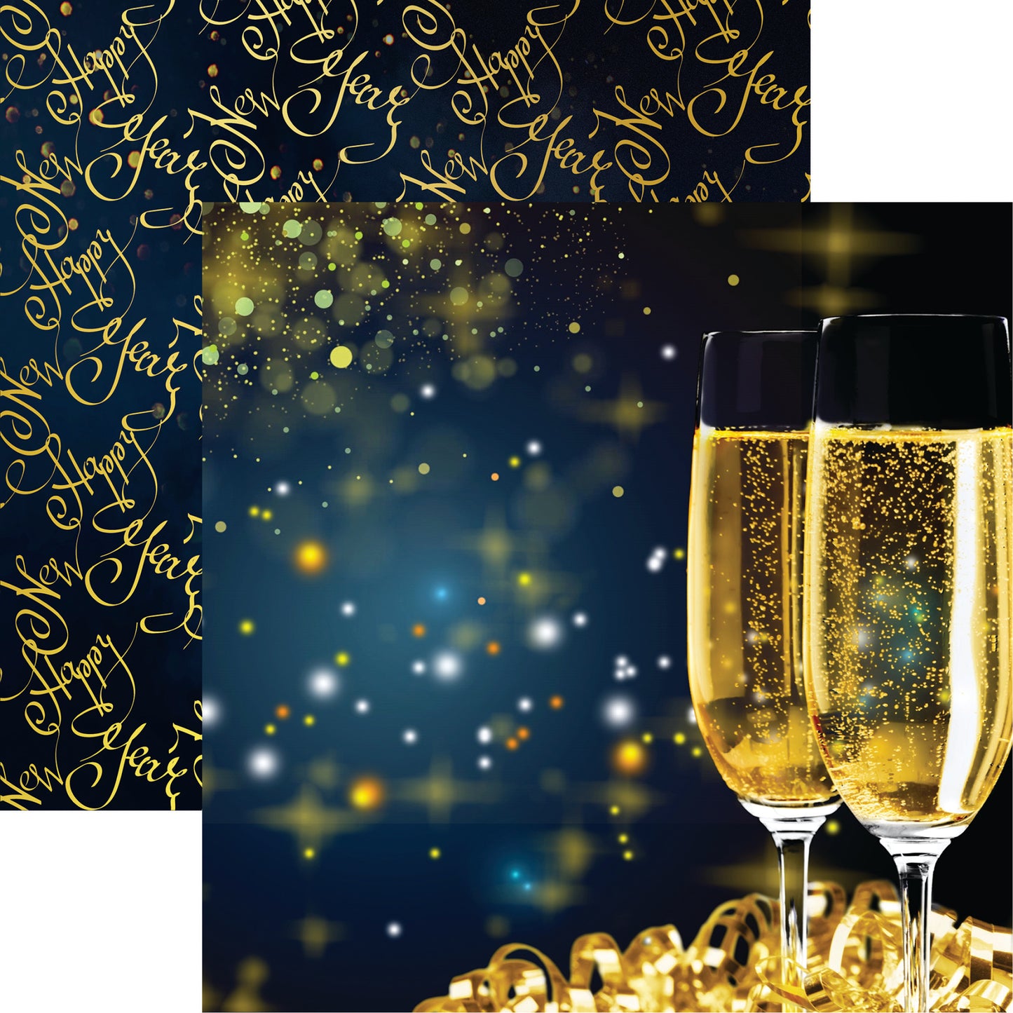 Champagne Toast Scrapbook Paper