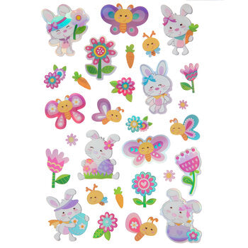 Happy Easter Bunny Stickers