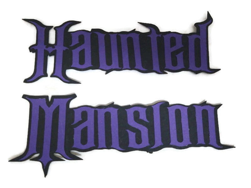 Haunted Mansion Paper Piecing Title