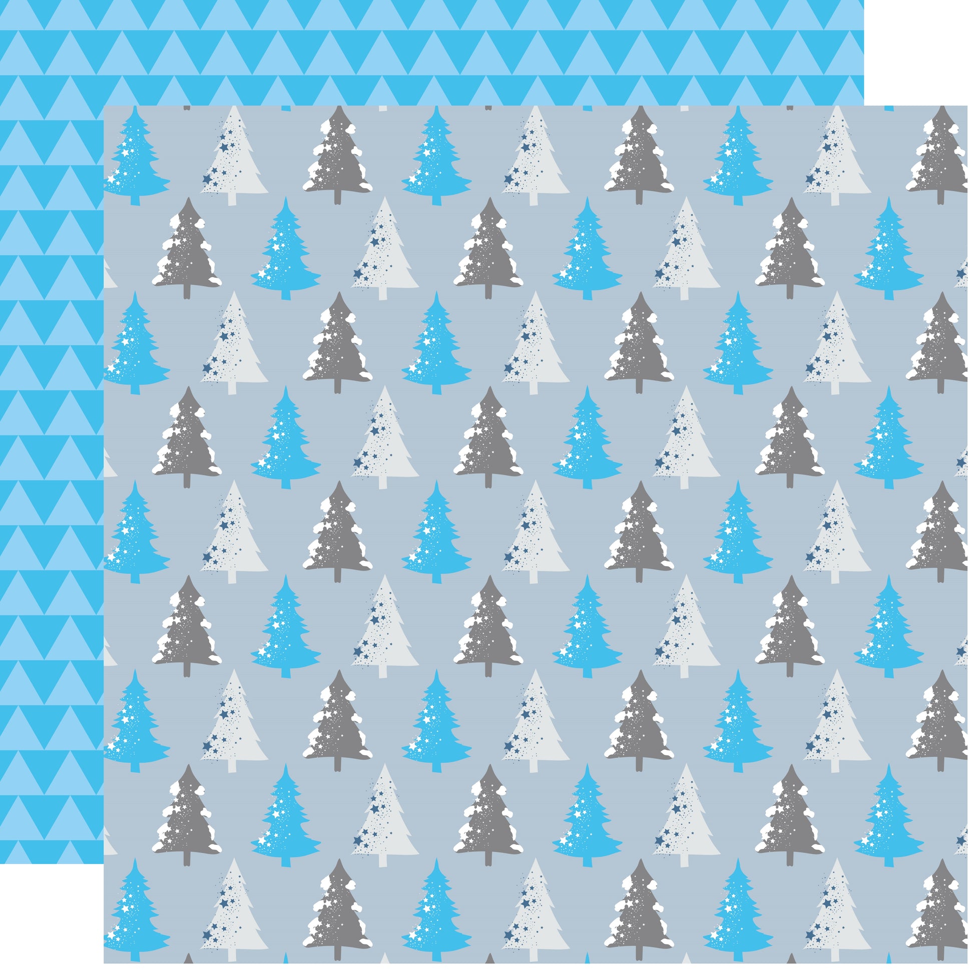 Trees Ice Kingdom Scrapbook Paper by Country Croppers