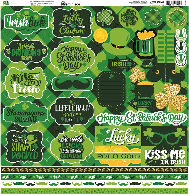 Reminisce Irish Luck St Patricks Day Stickers