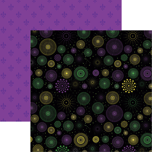 Celebrate Mardi Gras Scrapbook paper