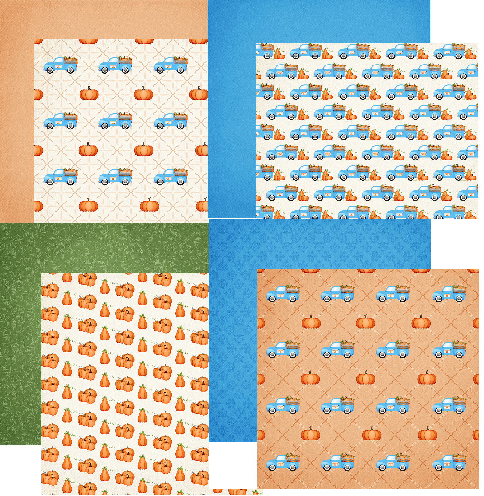 Pumpkin Patch Truck Papers Set