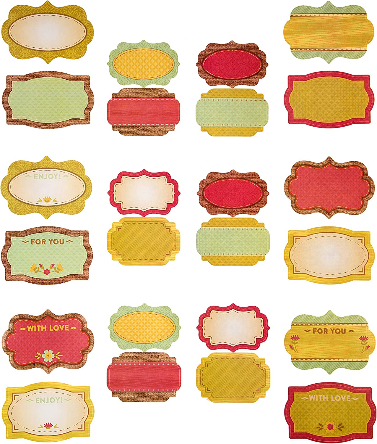 Trendy Recipe Label Stickers