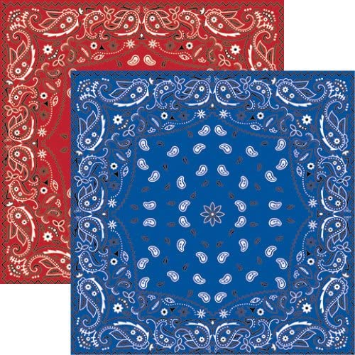 Reminisce Cowboy Bandana Scrapbook Paper