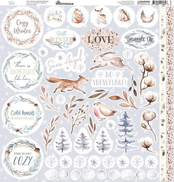 Cozy Winter 12x12 Sticker Sheet