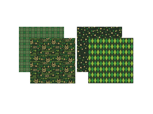 Reminisce Irish Luck Scrapbook Papers Set