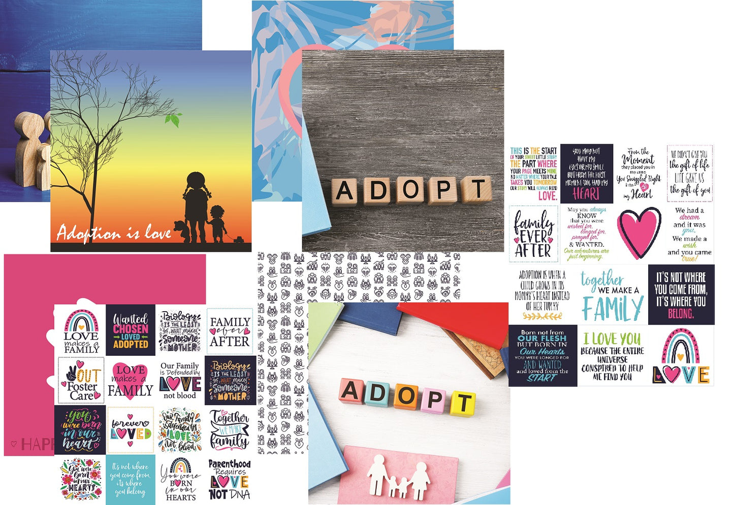 Adoption Love Makes a Family Scrapbook Kit