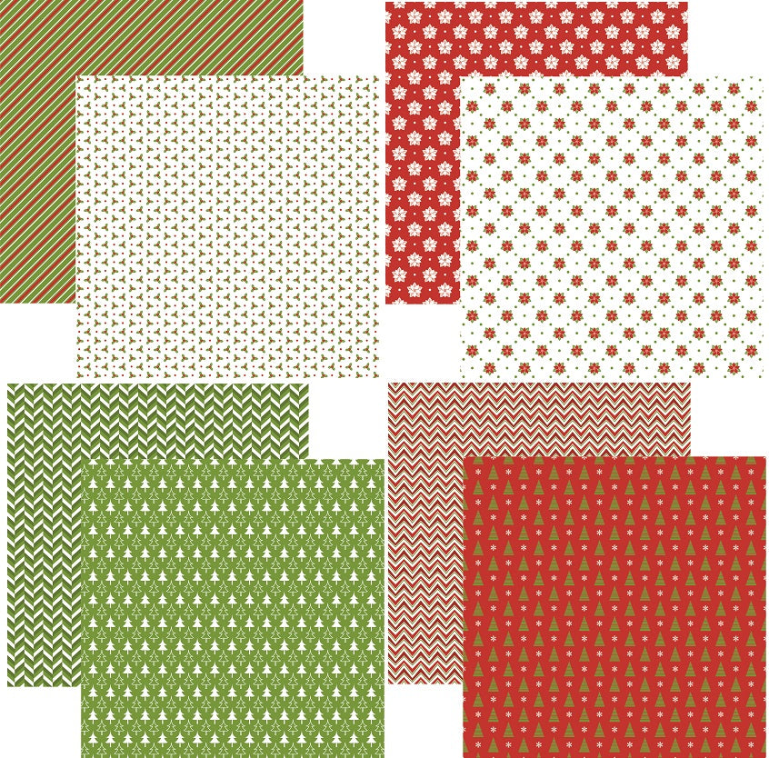 Reminisce Simply Christmas Scrapbook Paper Set