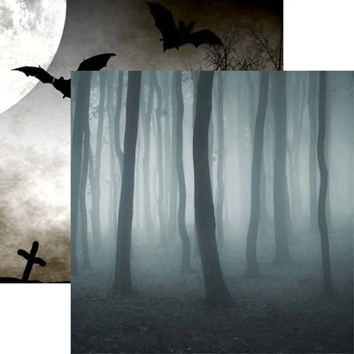 Spooky Forest Spooky Night Scrapbook Paper