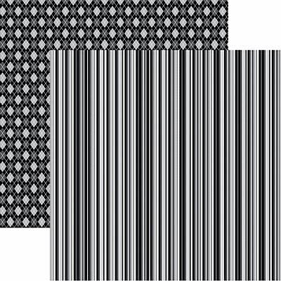 Graduation Stripe Scrapbook Paper