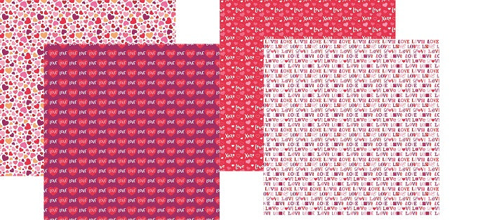 True Love Valentine Scrapbook Paper