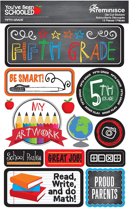 You've Been Schooled 5th Fifth Grade School Stickers