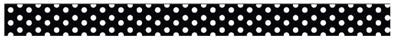 Black and White Polka Dot Ribbon