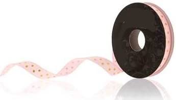 Pink and gold Polka Dot ribbon