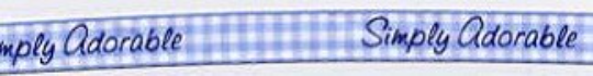 Simply Adorable Printed Gingham Ribbon - 5 Yards