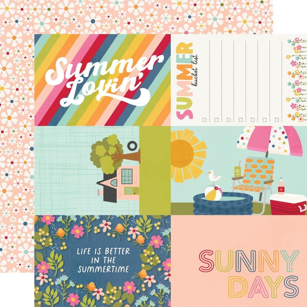 4z6 Elements Summer Lovin Scrapbook Paper