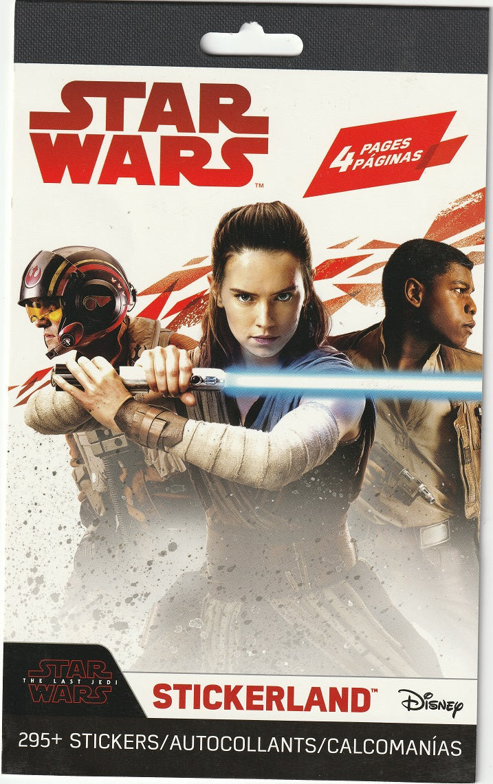 Star Wars The Last Jedi Stickerland Sticker Book