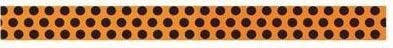 Orange and Black Polka Dot Ribbon