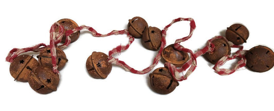 Rusty Jingle Bell Garland Decor