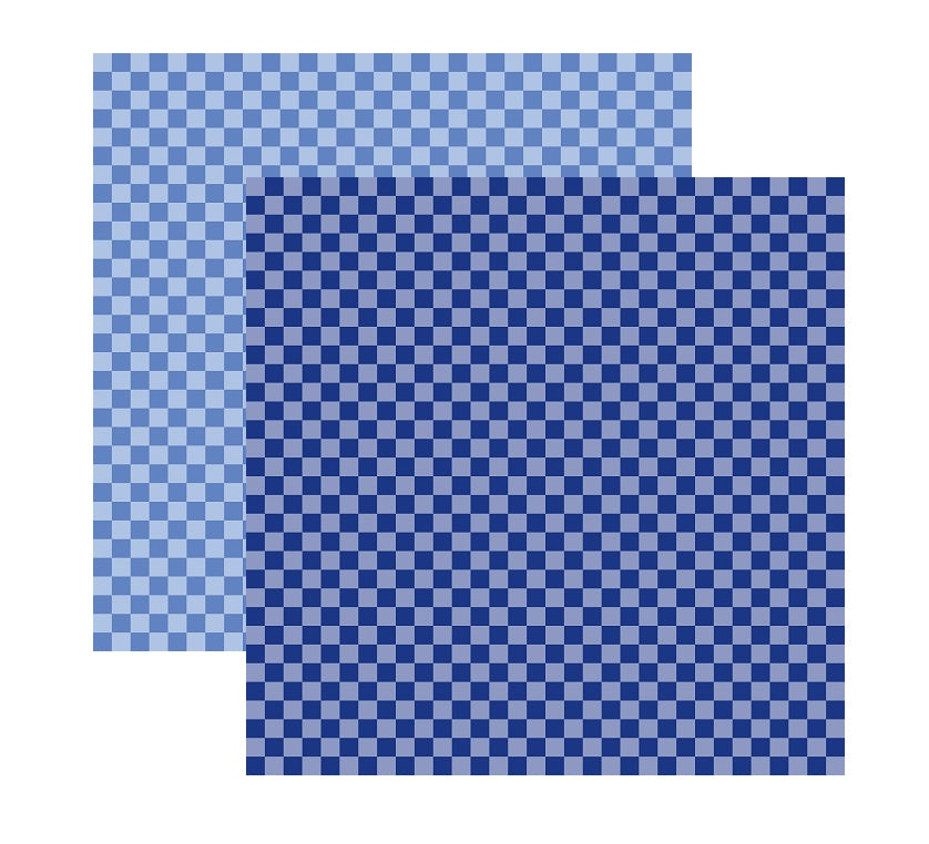 Blue Check Scrapbook Paper