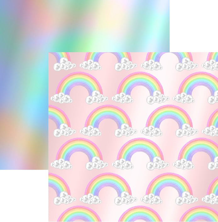 Rainbows Scrapbook Paper