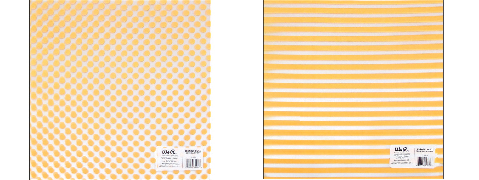 Yellow patterned acetate paper