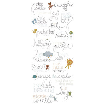 Baby Boy Handwriting Stickers