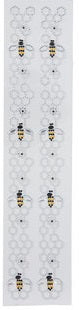 Bee Rhinestone Border Stickers