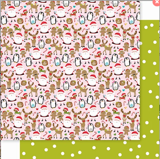 Santa Squad Christmas Chaos Scrapbook Paper by Bella Blvd