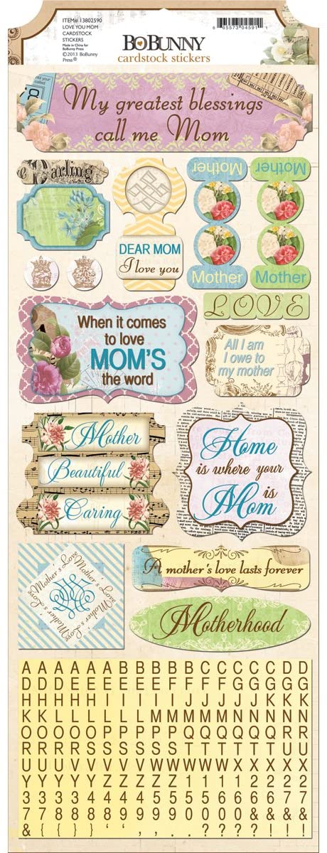 C'Est La Vie Love You Mom Stickers