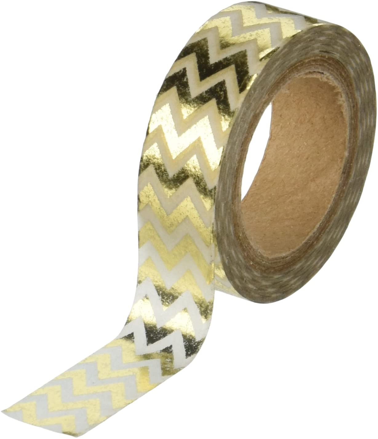 Gold Foil Chevron Washi Tape