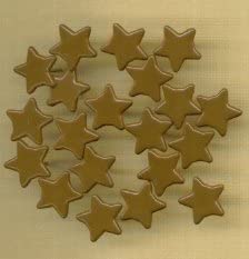 Brown Star Brads Paper Fasteners