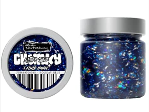 Holiday Blue Glitter Glaze