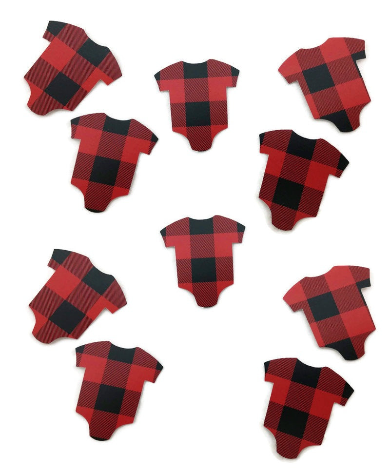 Lumberjack Buffalo Plaid Onesie Die Cuts