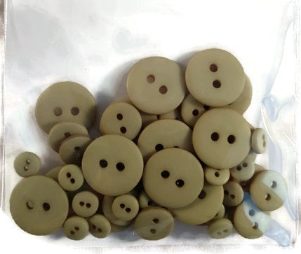 Ecru Resin Buttons Assortment