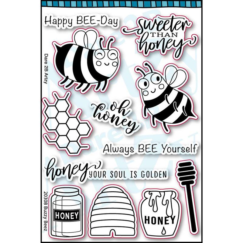 Buzzy Beez Clear Stamps Set