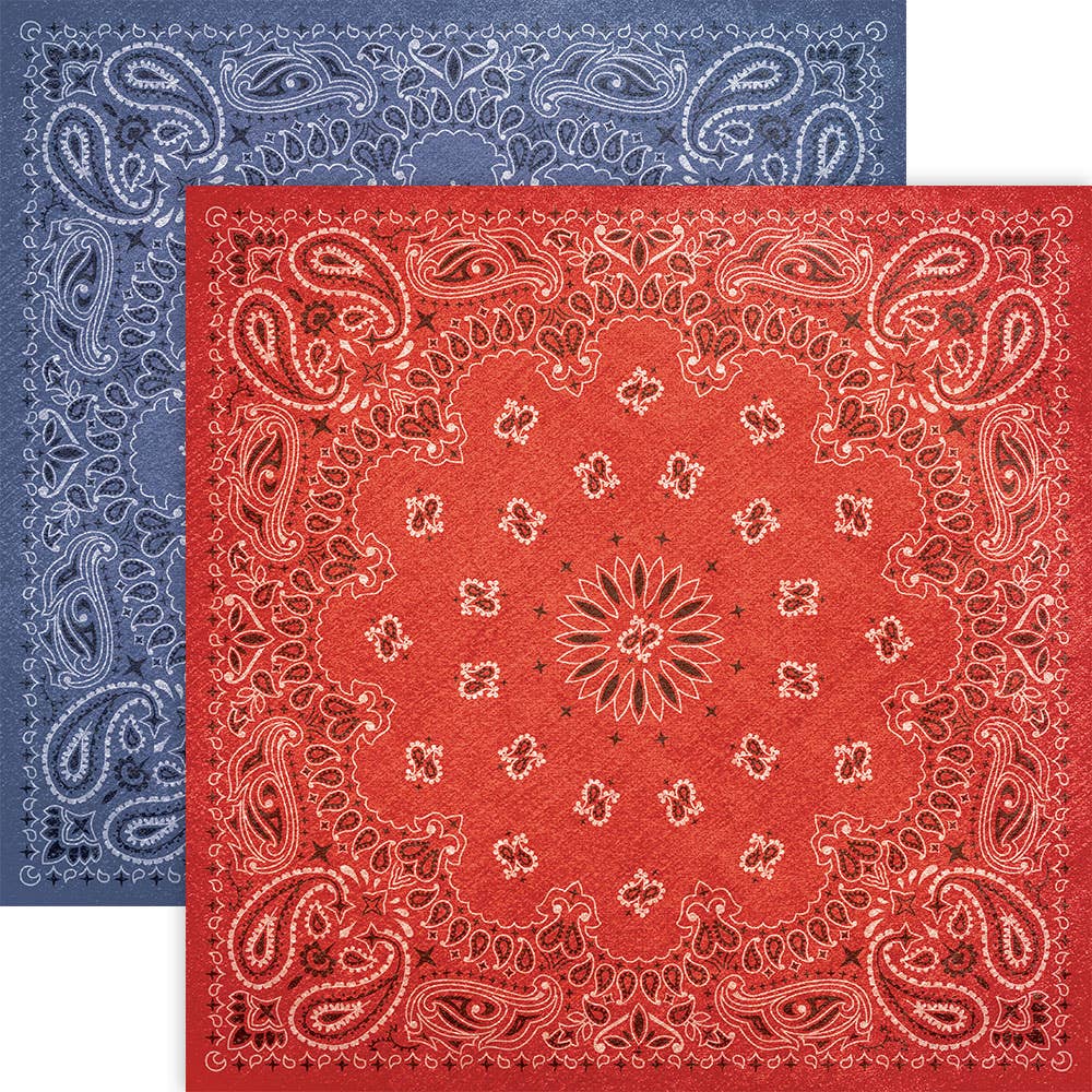 Cowboy Bandana Scrapbook Paper by Paper House