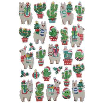 Christmas Llama Stickers