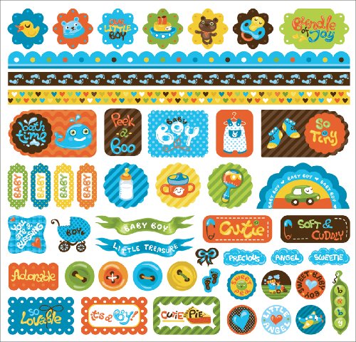 Cutie Pie Baby Boy Stickers by Creative Imaginations