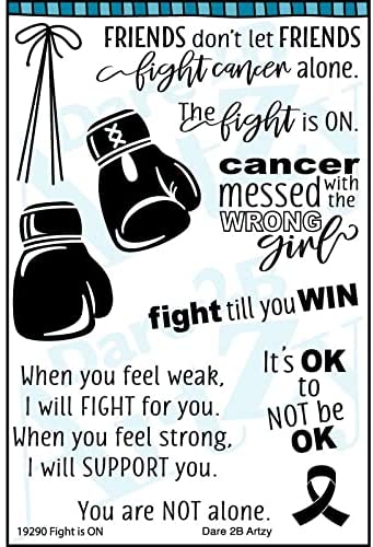 Fight Cancer Clear Stamp Set