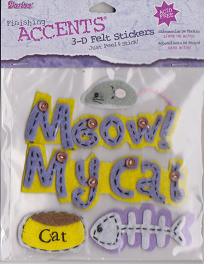 Cat 3d Felt Stickers