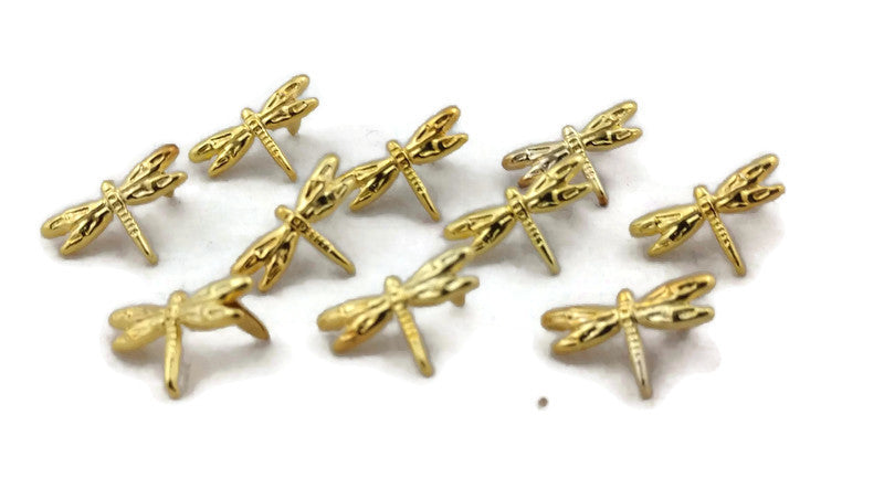 Gold Dragonfly Brads